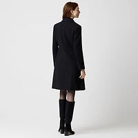 Wool-blend lady day coat