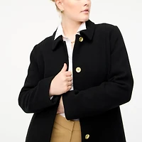 Wool-blend lady day coat