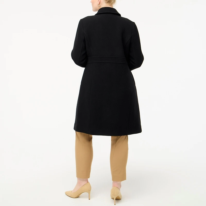 Wool-blend lady day coat