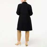 Wool-blend lady day coat