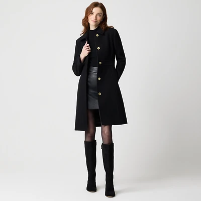 Wool-blend lady day coat