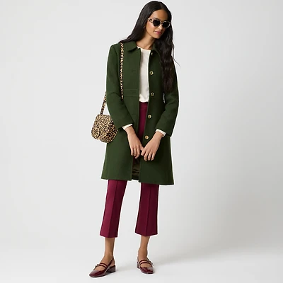 Wool-blend lady day coat