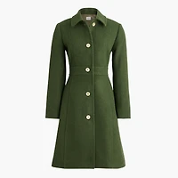 Wool-blend lady day coat