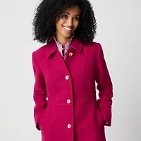 Wool-blend lady day coat
