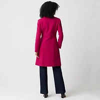 Wool-blend lady day coat