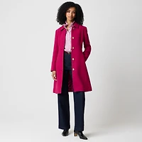 Wool-blend lady day coat