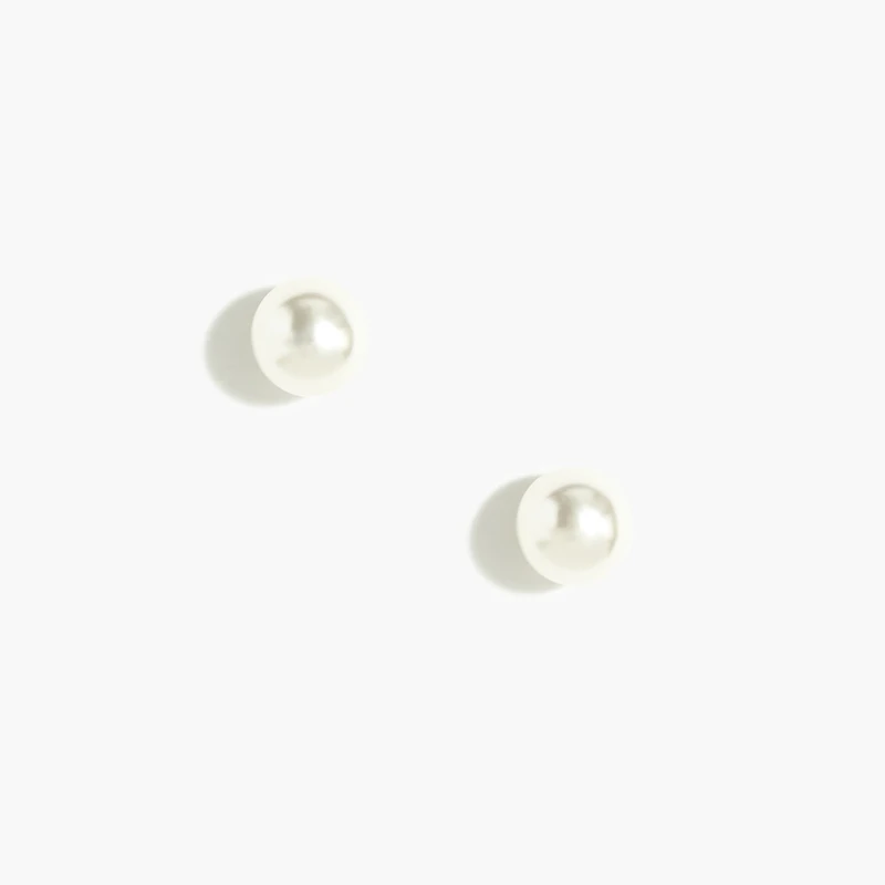 Pearl stud earrings