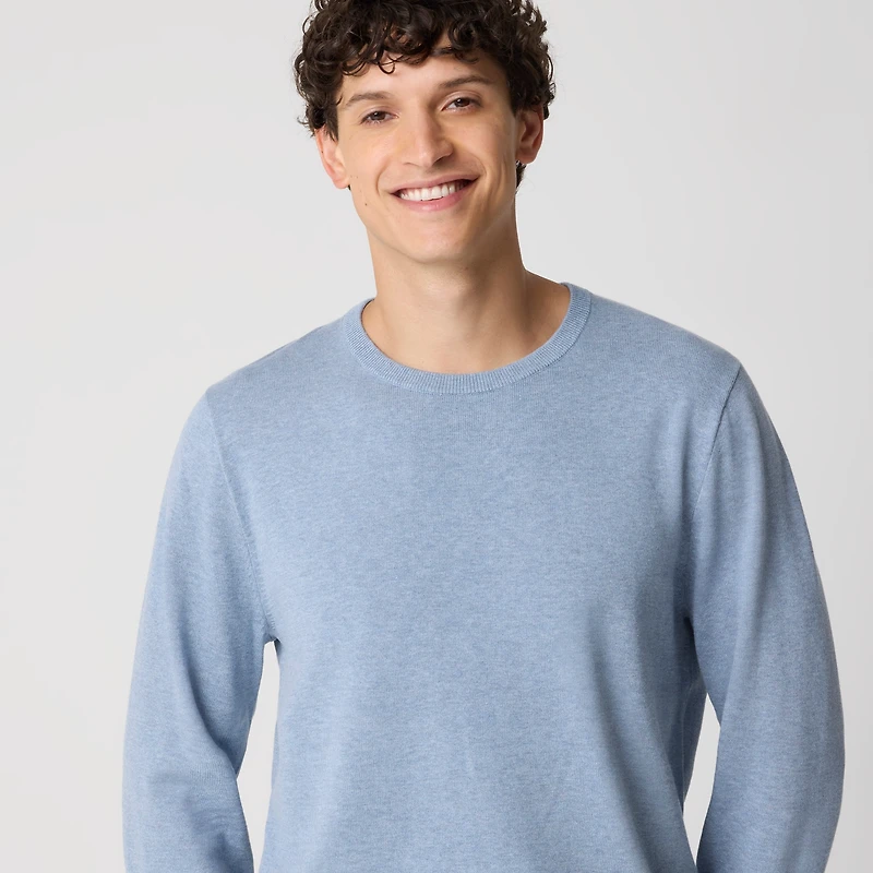 Cotton crewneck sweater-tee