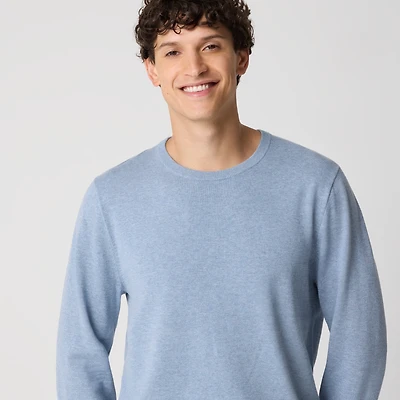 Cotton crewneck sweater-tee