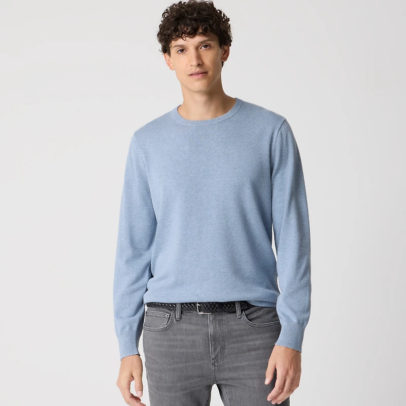 Cotton crewneck sweater-tee