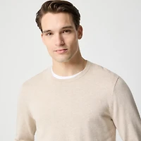 Cotton crewneck sweater-tee