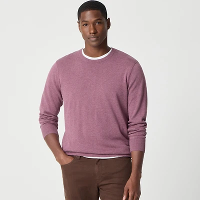 Cotton crewneck sweater-tee