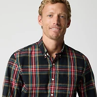 Holiday tartan flex casual shirt