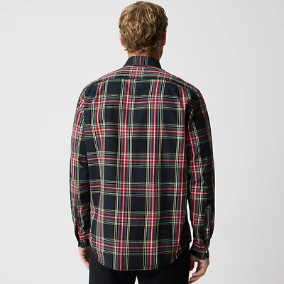 Holiday tartan flex casual shirt