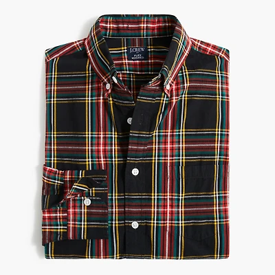 Holiday tartan flex casual shirt