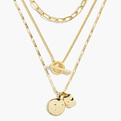 Three-layer necklace