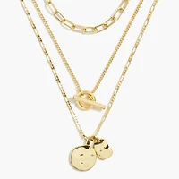 Three-layer necklace