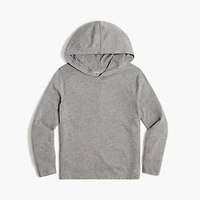 Boys' long-sleeve heathered jersey hooded tee