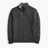 Cotton quarter-zip sweater