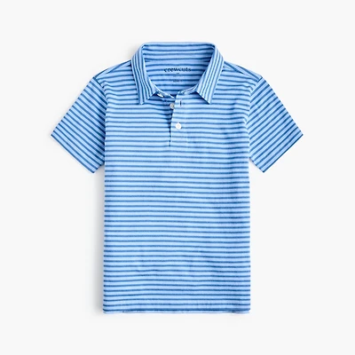Boys' striped polo shirt
