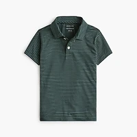 Boys' striped performance polo shirt