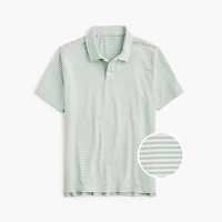 Boys' striped performance polo shirt