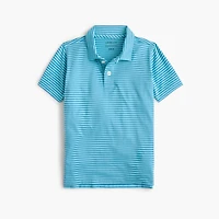 Boys' striped performance polo shirt