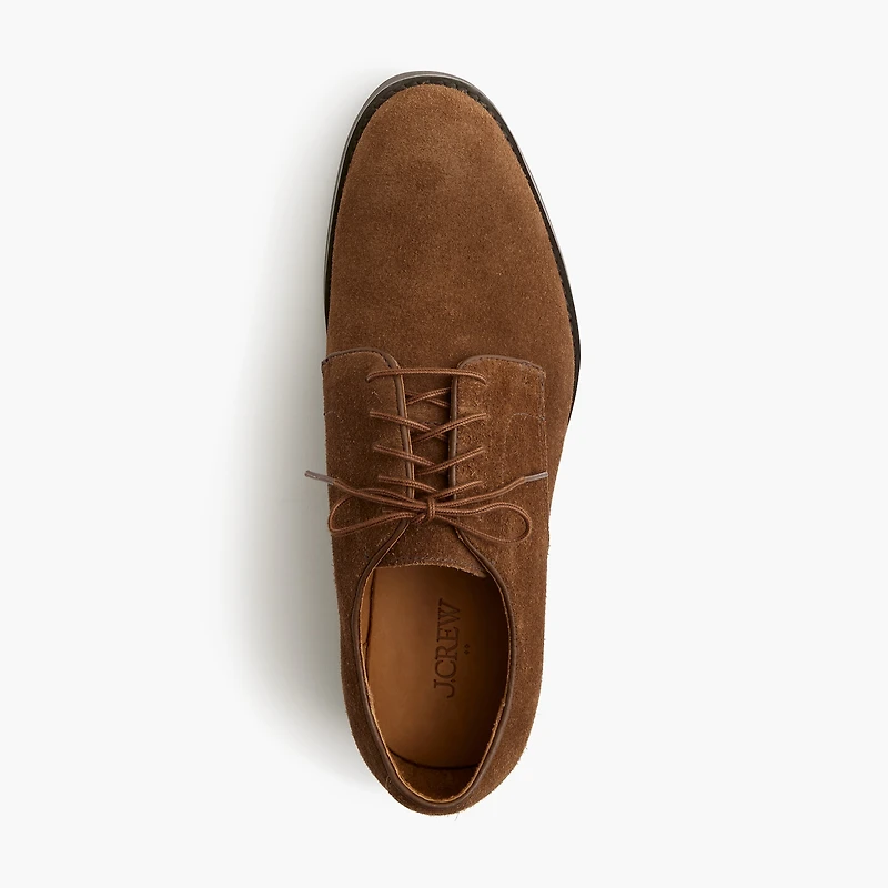 Suede lace-up dress shoes