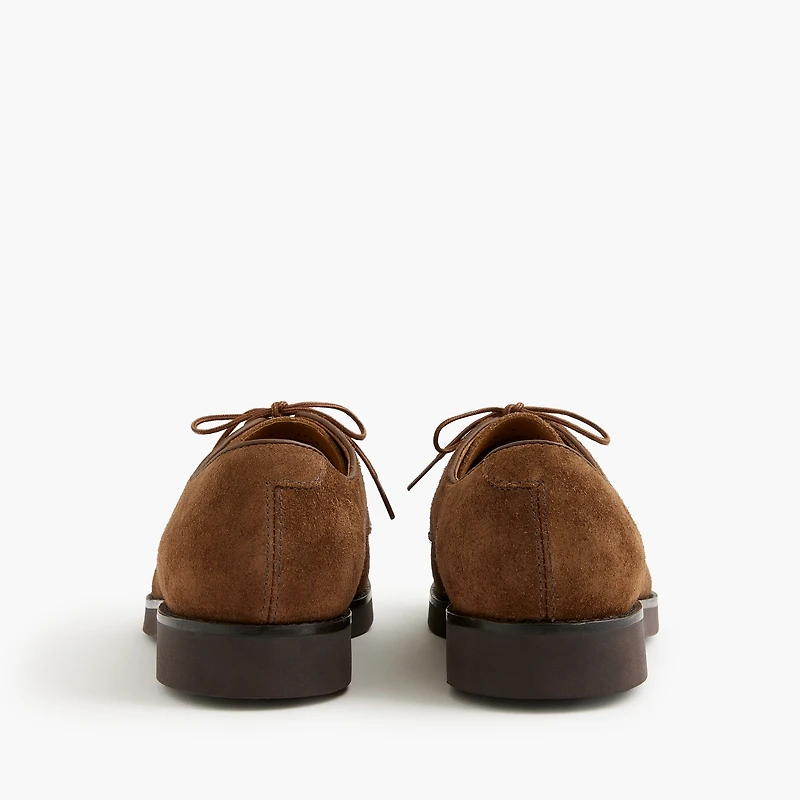 Suede lace-up dress shoes