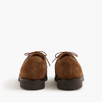 Suede lace-up dress shoes