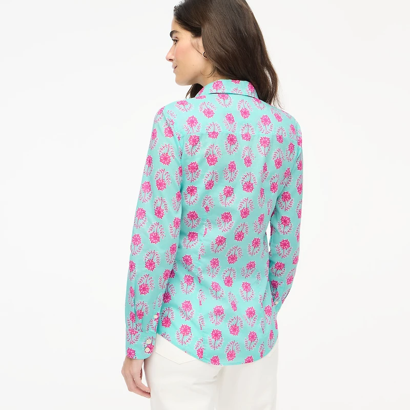 Lightweight cotton shirt signature fit