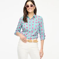 Lightweight cotton shirt signature fit