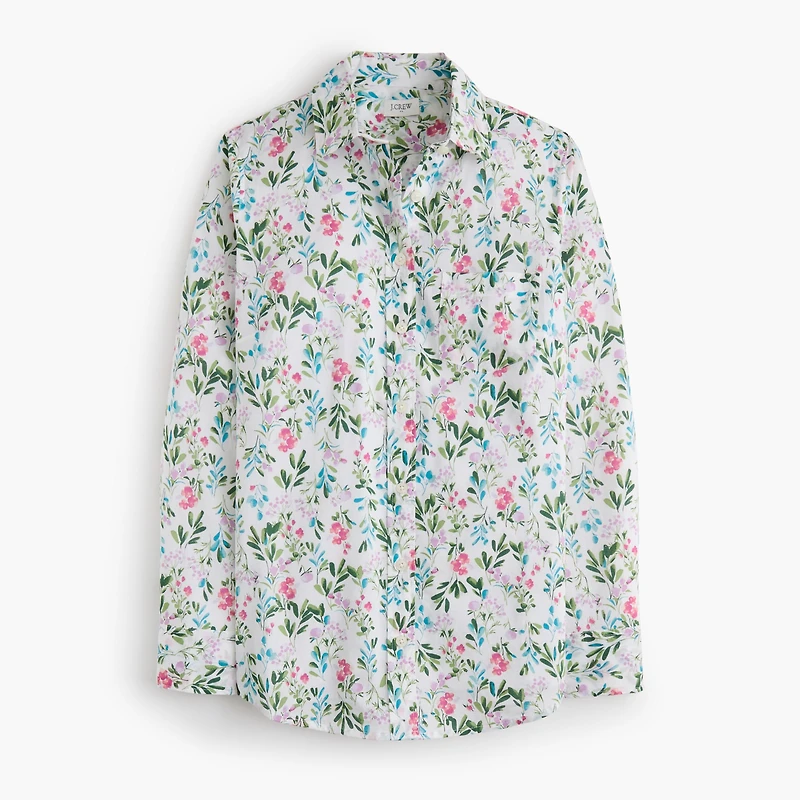 Lightweight cotton shirt signature fit