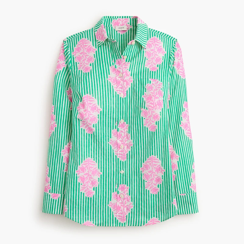 Lightweight cotton shirt signature fit