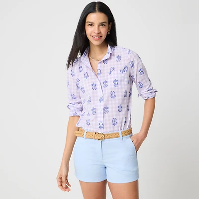 Lightweight cotton shirt signature fit