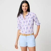 Lightweight cotton shirt signature fit