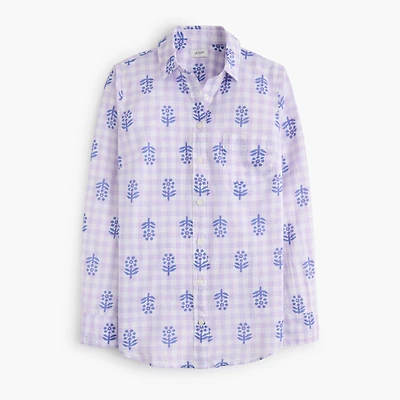 Lightweight cotton shirt signature fit