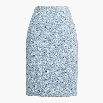 Printed pencil skirt