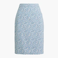 Printed pencil skirt