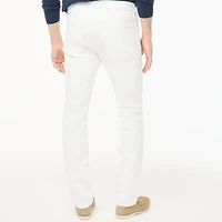 Straight-fit white jean signature flex