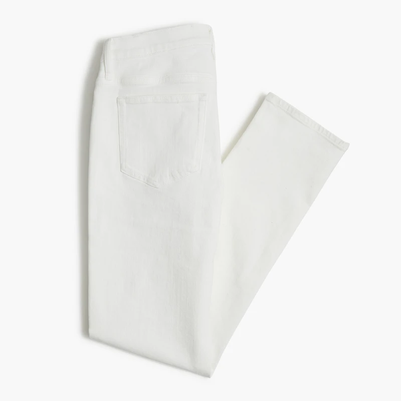 Straight-fit white jean signature flex
