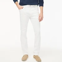 Straight-fit white jean signature flex
