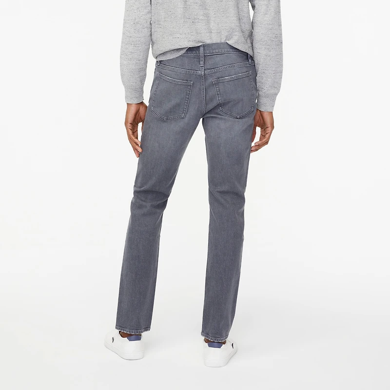Straight-fit grey jean signature flex