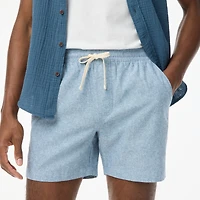 Linen-blend dock short