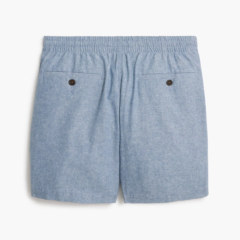 Linen-blend dock short