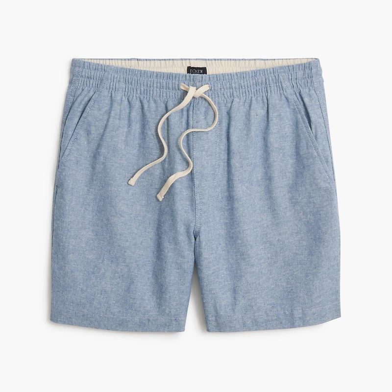 Linen-blend dock short