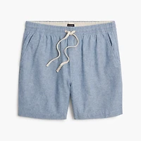 Linen-blend dock short