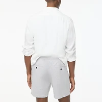 Linen-blend dock short
