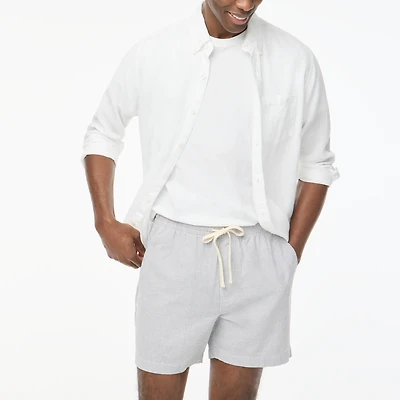 Linen-blend dock short