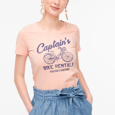 "Bike rental" graphic tee